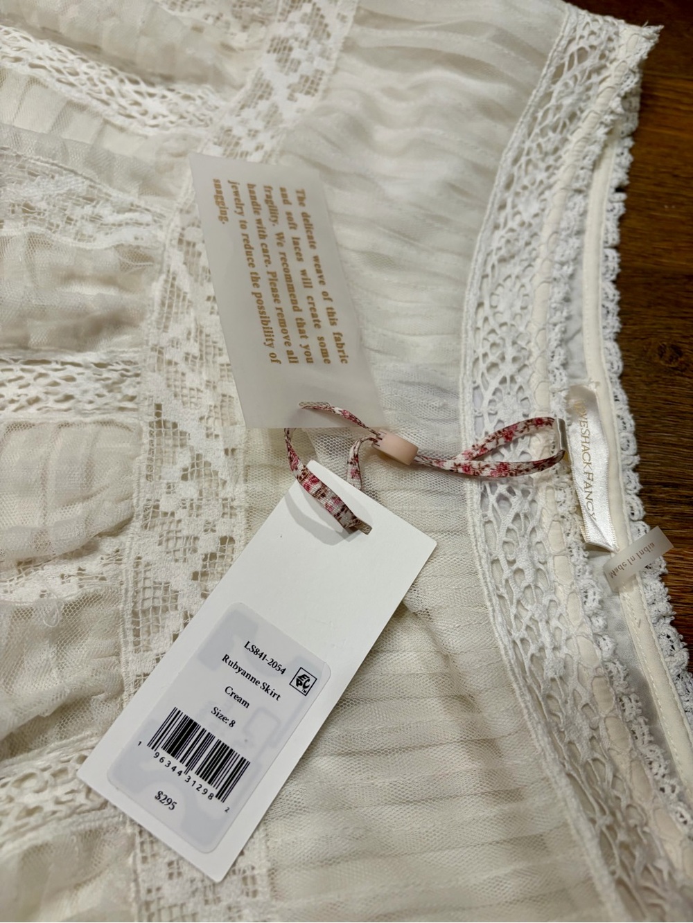 LoveShackFancy Rubyanne Lace Mini Skirt - Picture 3 of 6